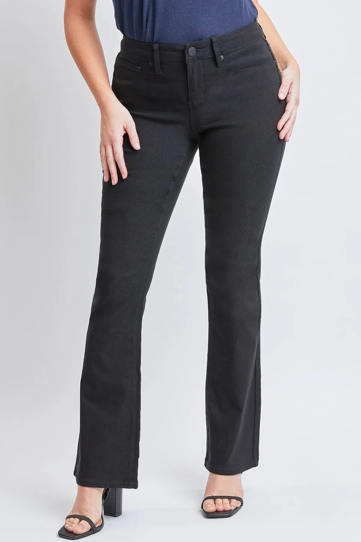 Women's Hyperstretch Bootcut Pants, Black sold by YMI product image thumbnail 2