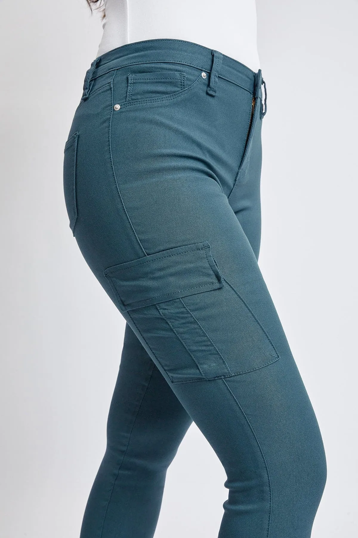 Women's Hyperstretch Cargo Pants, Blue Steel sold by YMI product image thumbnail 5