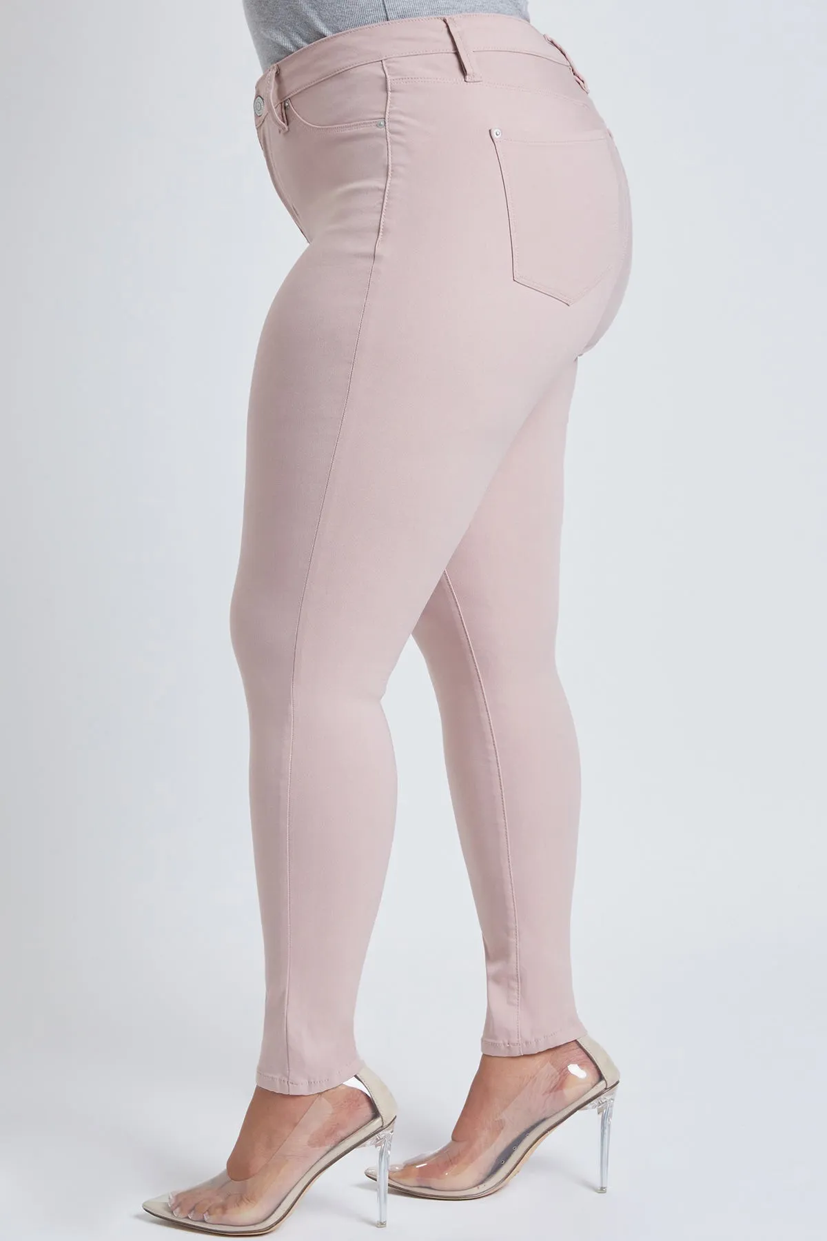 Women's Plus Hyperstretch Skinny Pants, Rosette sold by YMI product image thumbnail 4