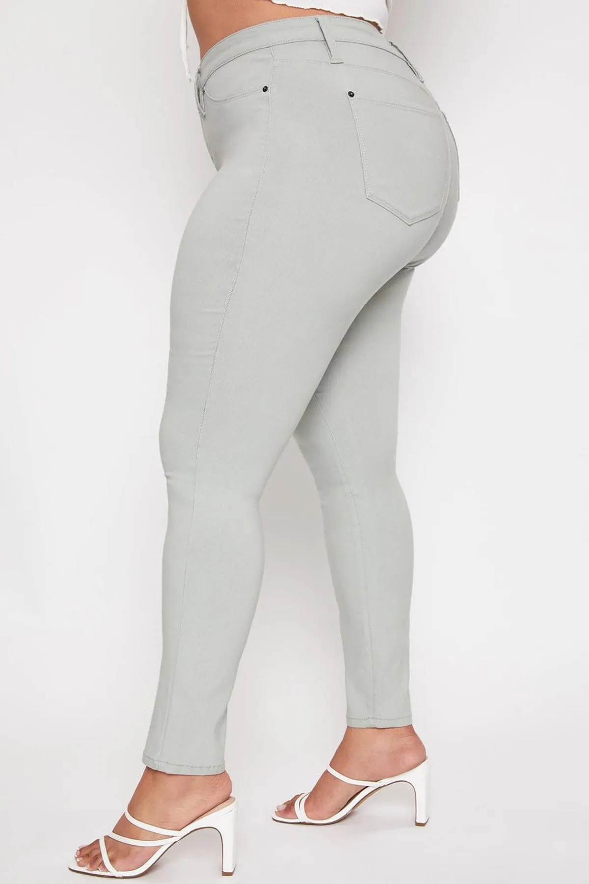 Women's Plus Hyperstretch Skinny Pants , Aloe sold by YMI product image thumbnail 3
