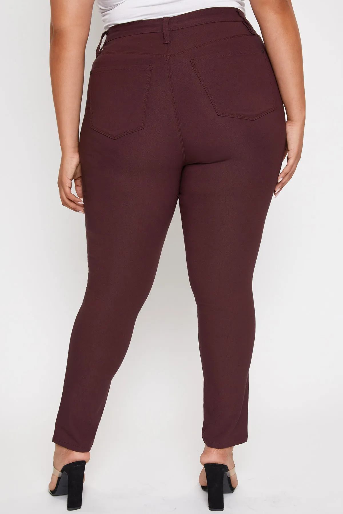 Women's Plus Size Hyperstretch Skinny Jeans, Plum sold by YMI product image thumbnail 4