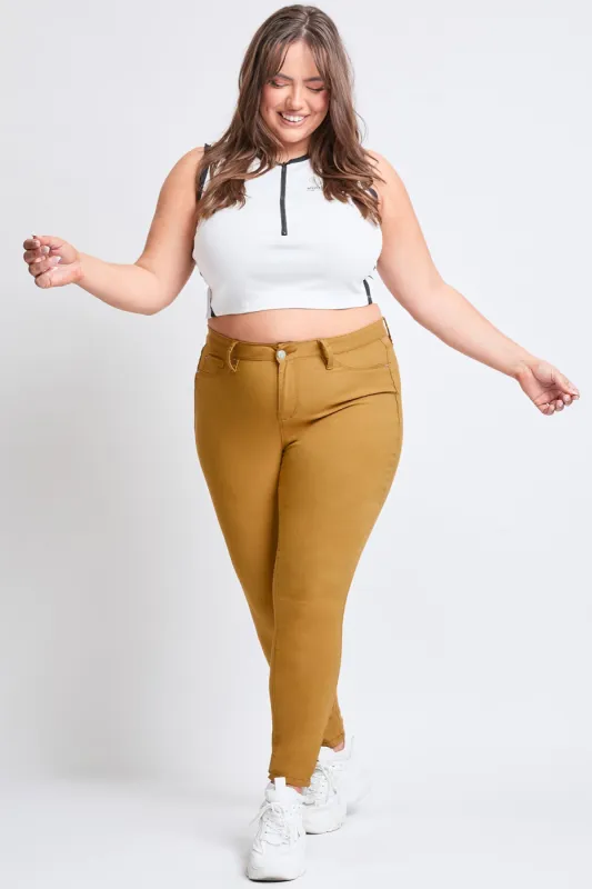 Women's Plus Hyperstretch  Skinny Pants-Sunset sold by YMI