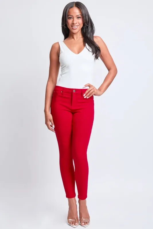 Women's Hyperstretch Skinny Pants, Ruby Red sold by YMI