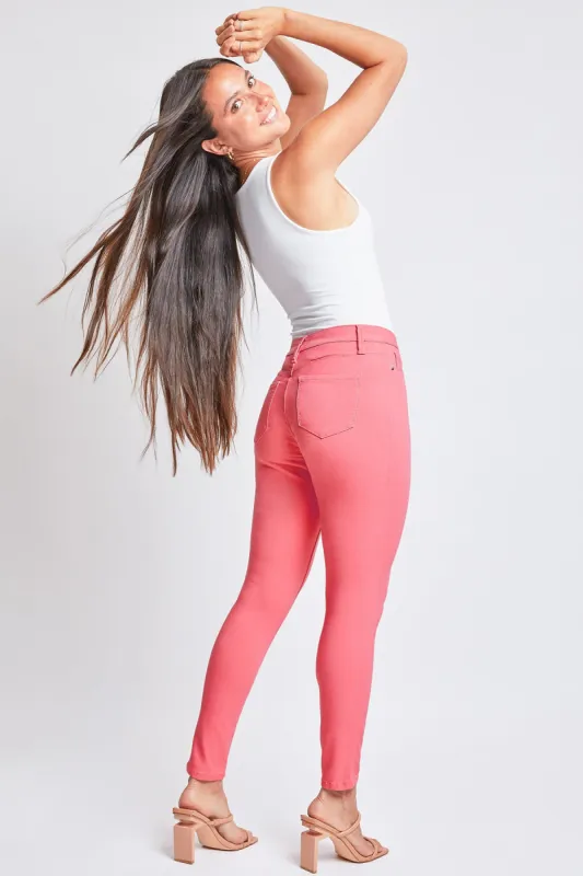 Women's Hyperstretch Skinny Pants, Shell Pink sold by YMI