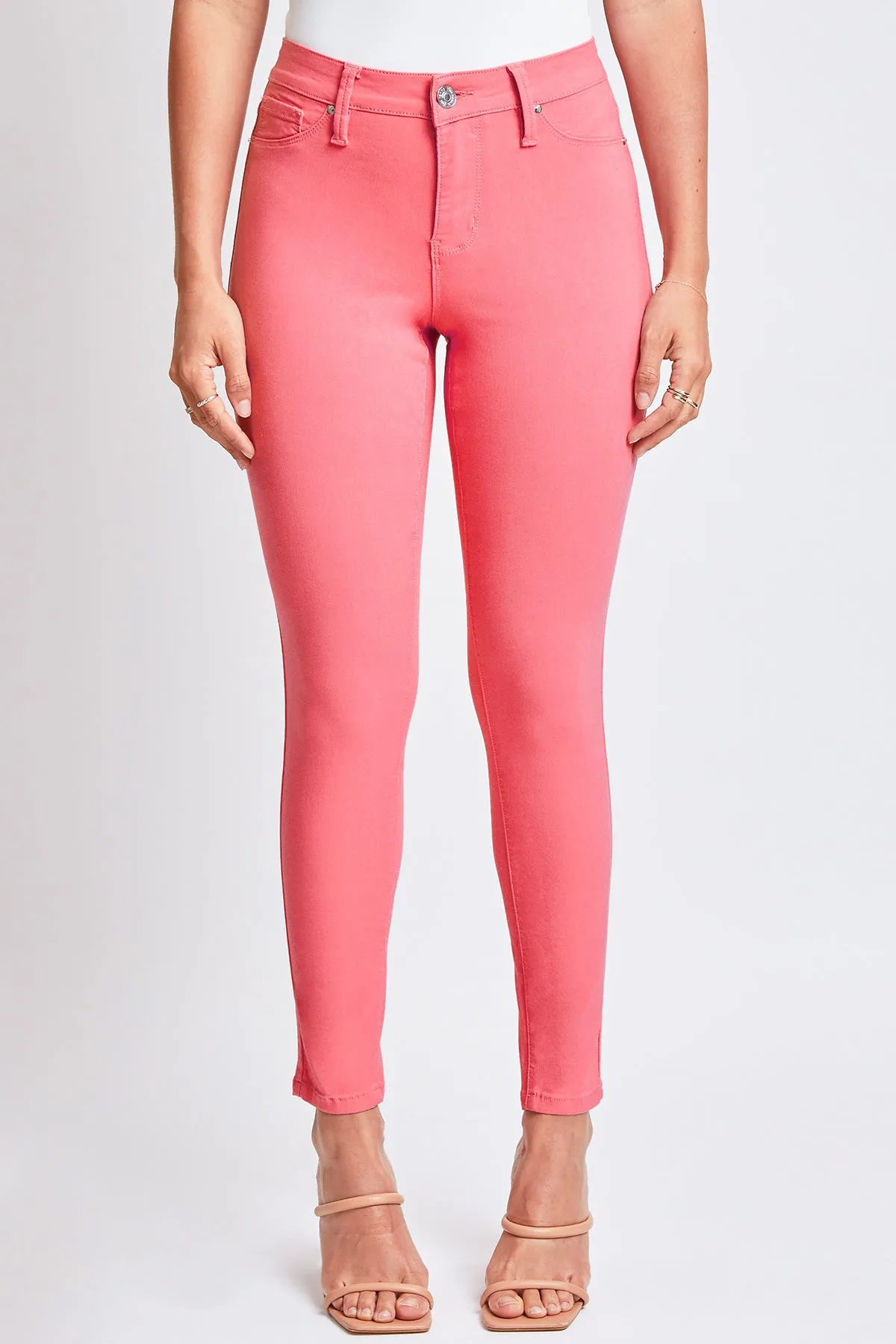 Women's Hyperstretch Skinny Pants, Shell Pink sold by YMI product image thumbnail 4