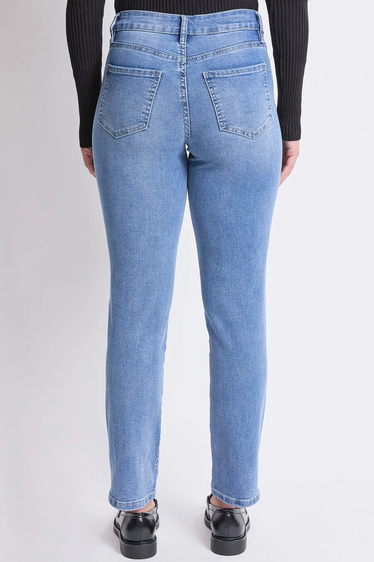 Women's High Rise Basic 5 Pocket Straight Jeans sold by YMI product image thumbnail 5