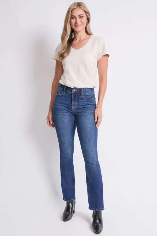 Women's High Rise Slim Bootcut Jeans sold by YMI