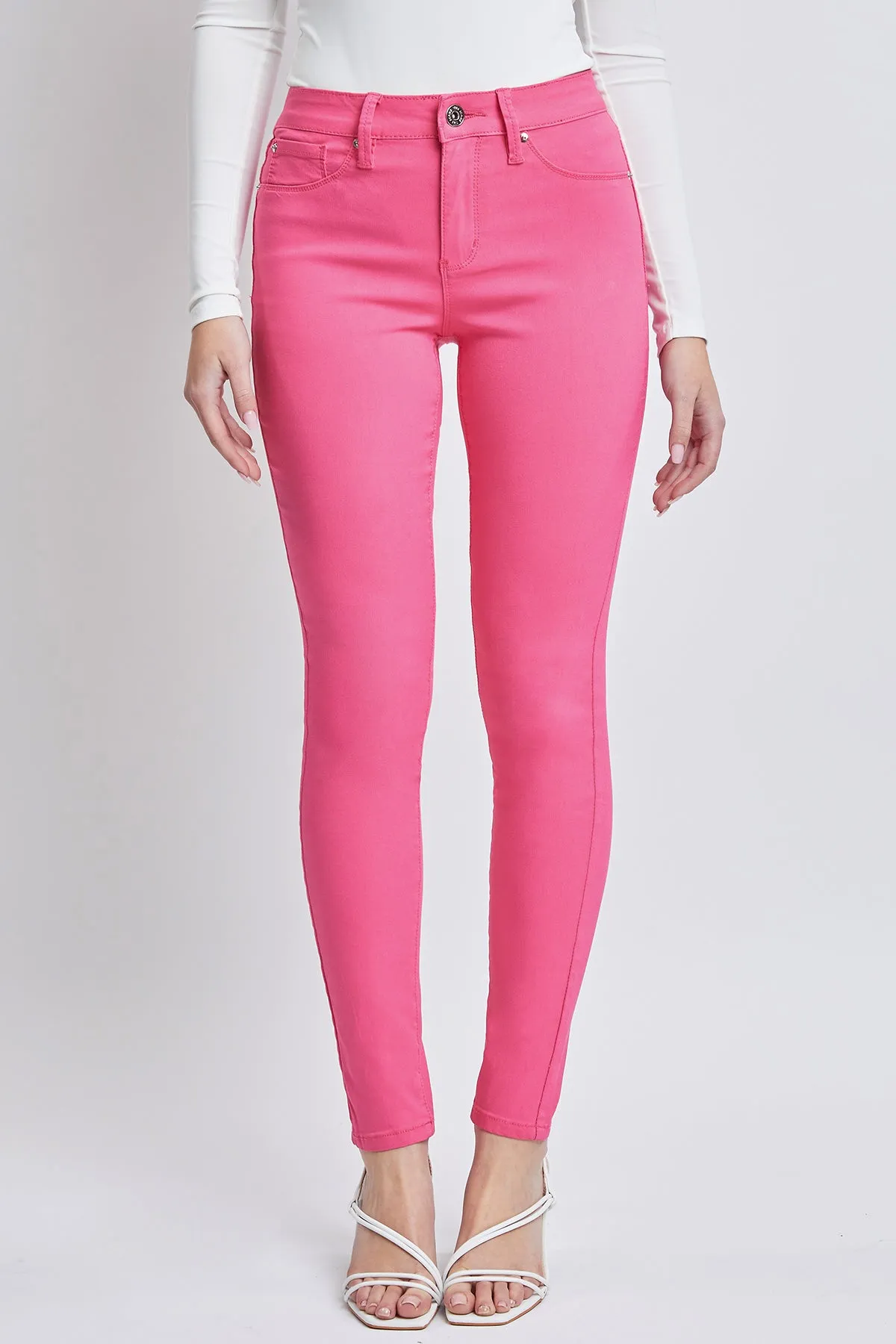 Women's Hyperstretch Skinny Pants, Dark Rose sold by YMI product image thumbnail 4