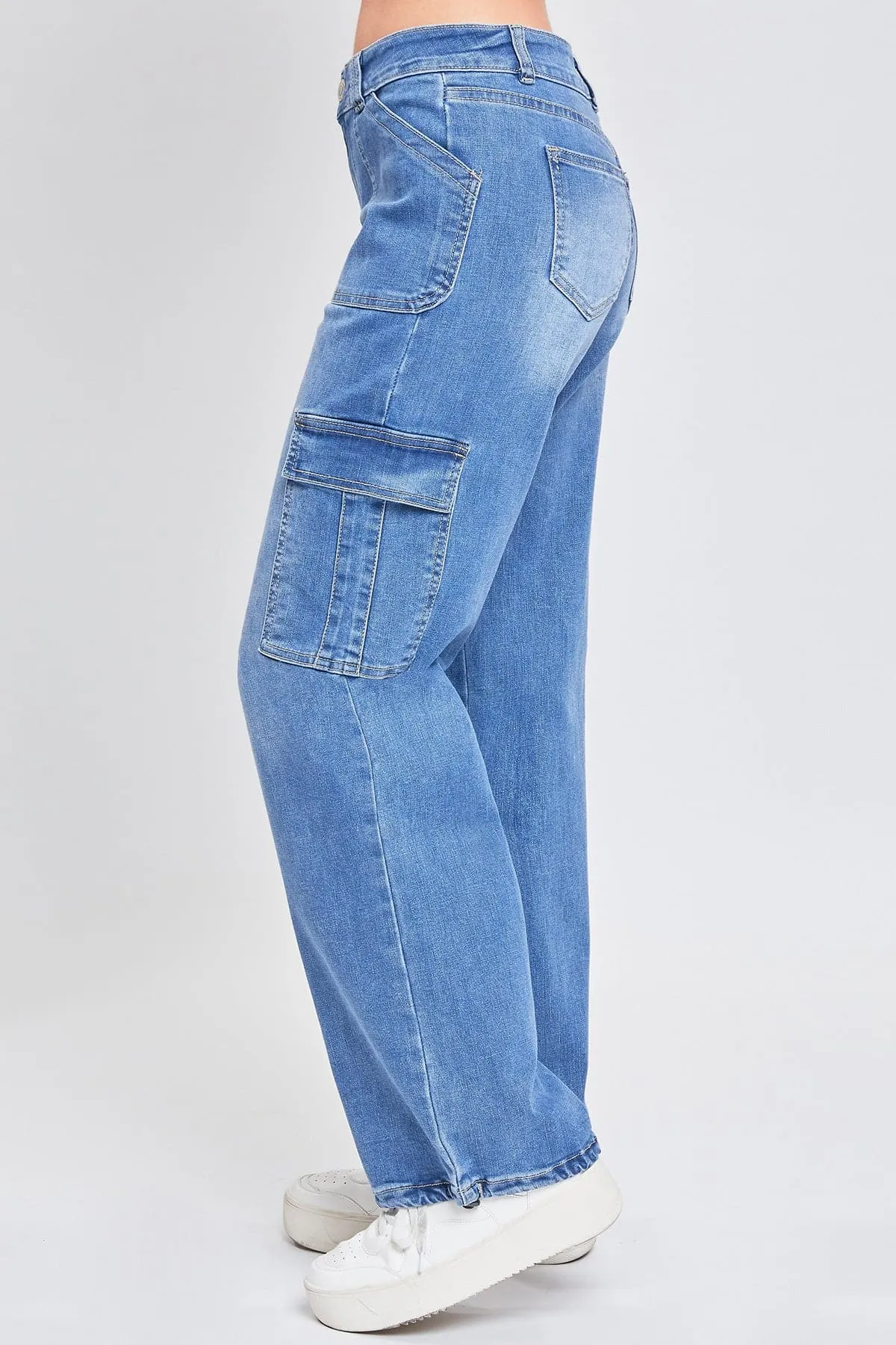 Women's Cargo Jeans with Bungee Hem sold by YMI product image thumbnail 5