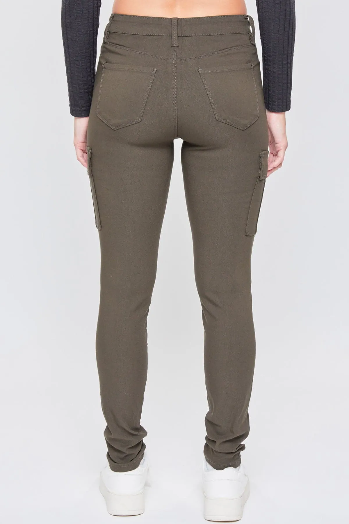 Women's Hyperstretch Cargo Pants, Dark Olive sold by YMI product image thumbnail 4