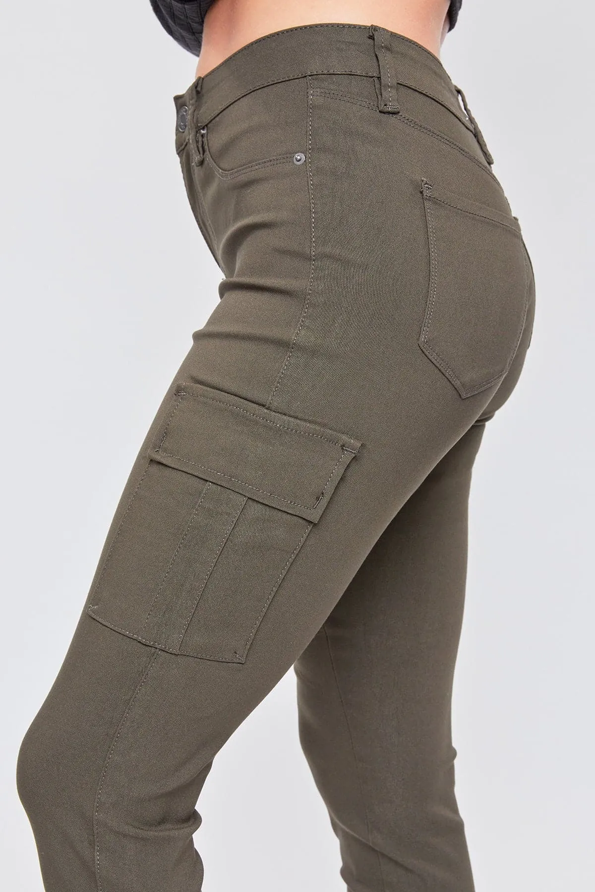 Women's Hyperstretch Cargo Pants, Dark Olive sold by YMI product image thumbnail 5