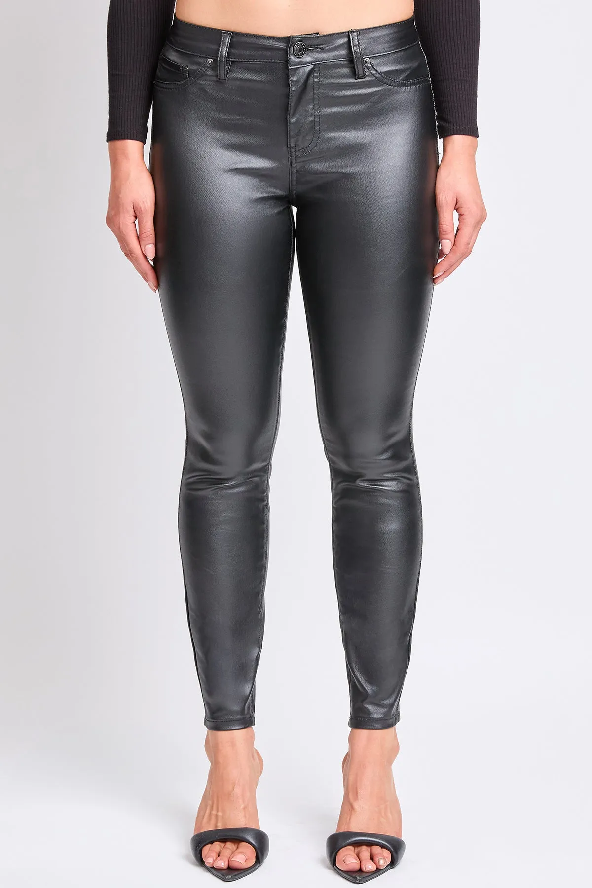 Women's High Rise Skinny Faux Leather Pants sold by YMI product image thumbnail 2