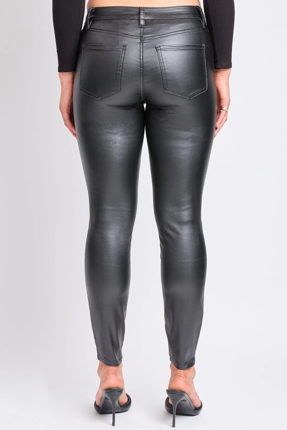Women's High Rise Skinny Faux Leather Pants sold by YMI product image thumbnail 5