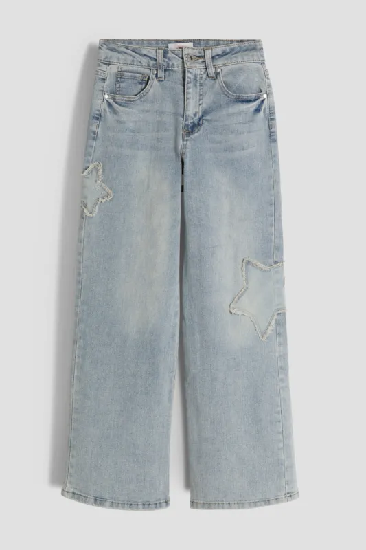 Girls StarGirl Wide Leg Jeans sold by YMI