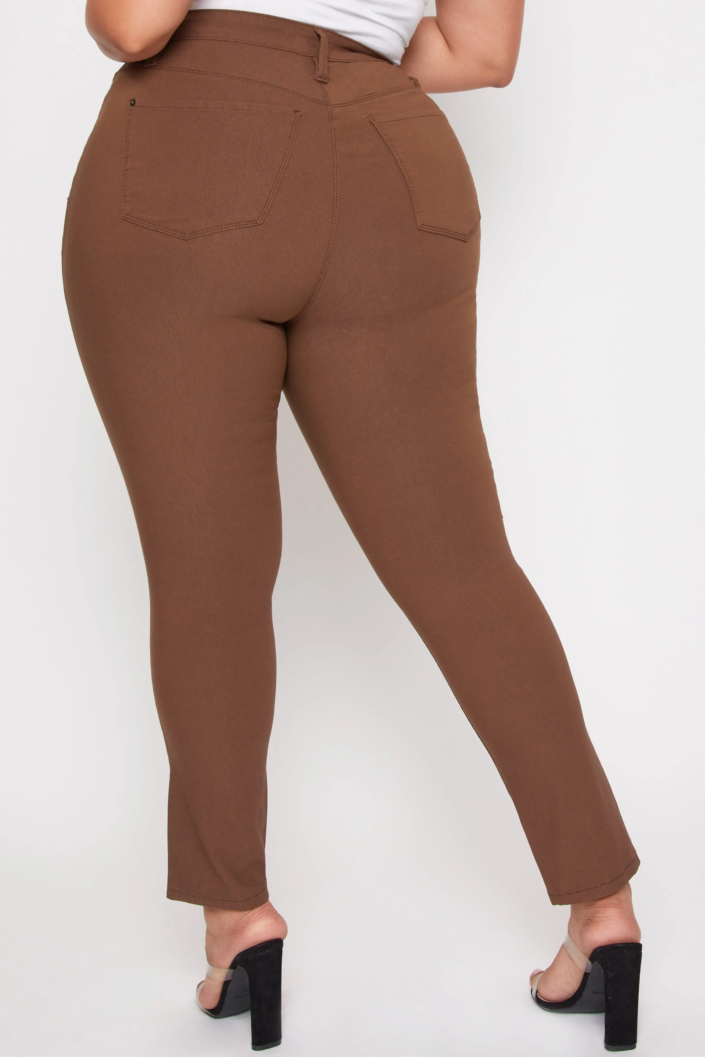 Women's Plus Size Hyperstretch Skinny Jean, Walnut sold by YMI product image thumbnail 3