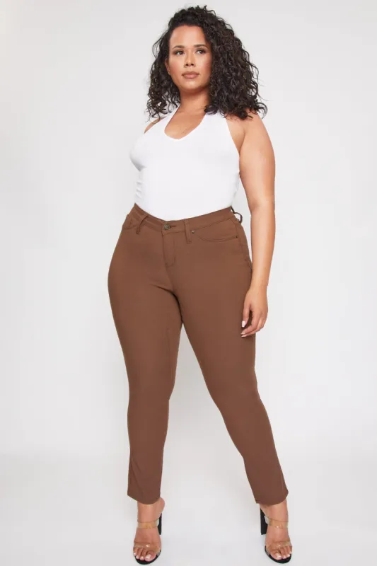 Women's Plus Size Hyperstretch Skinny Jean, Walnut sold by YMI