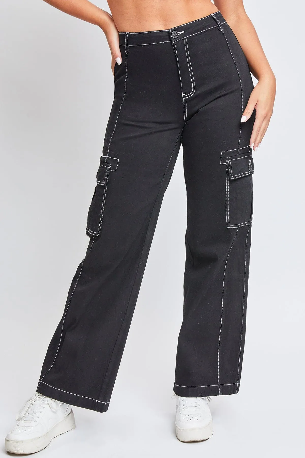 Women's Cargo Pants With Front Seam sold by YMI product image thumbnail 2
