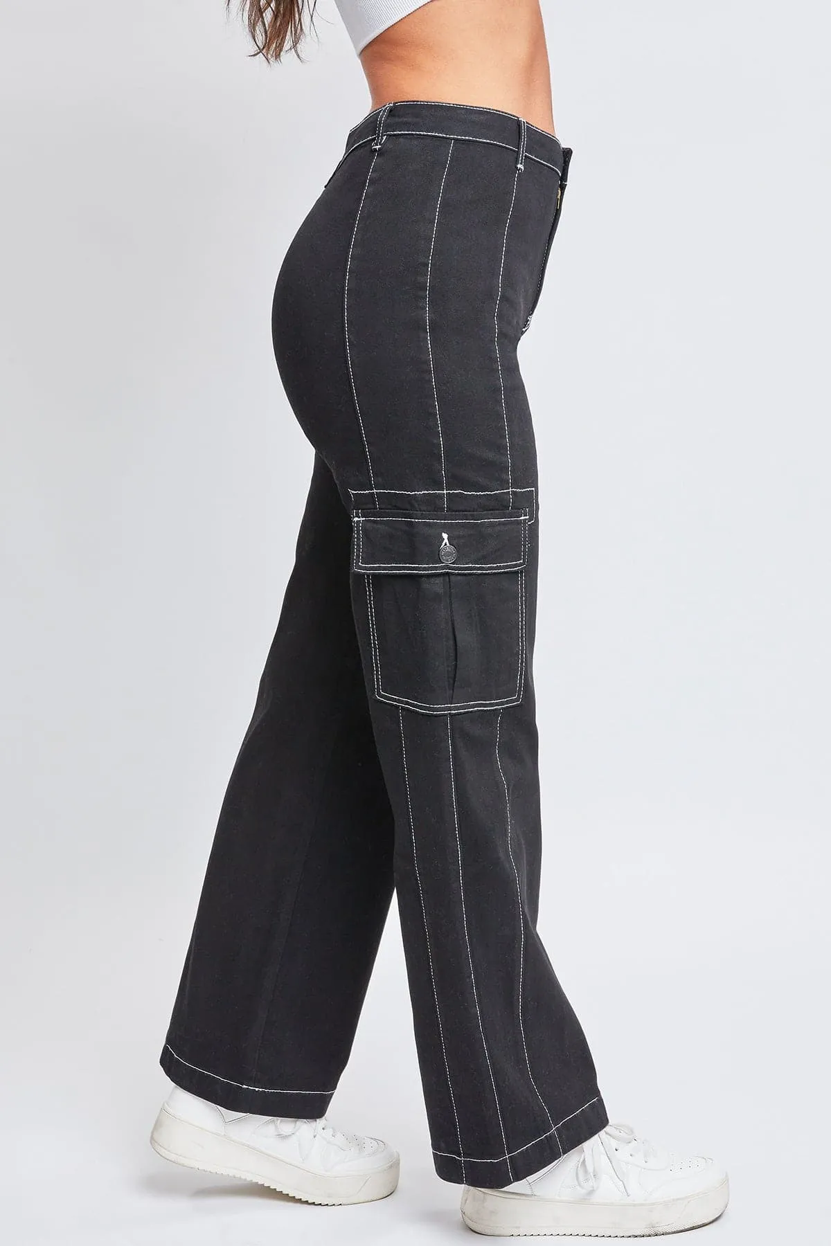 Women's Cargo Pants With Front Seam sold by YMI product image thumbnail 3