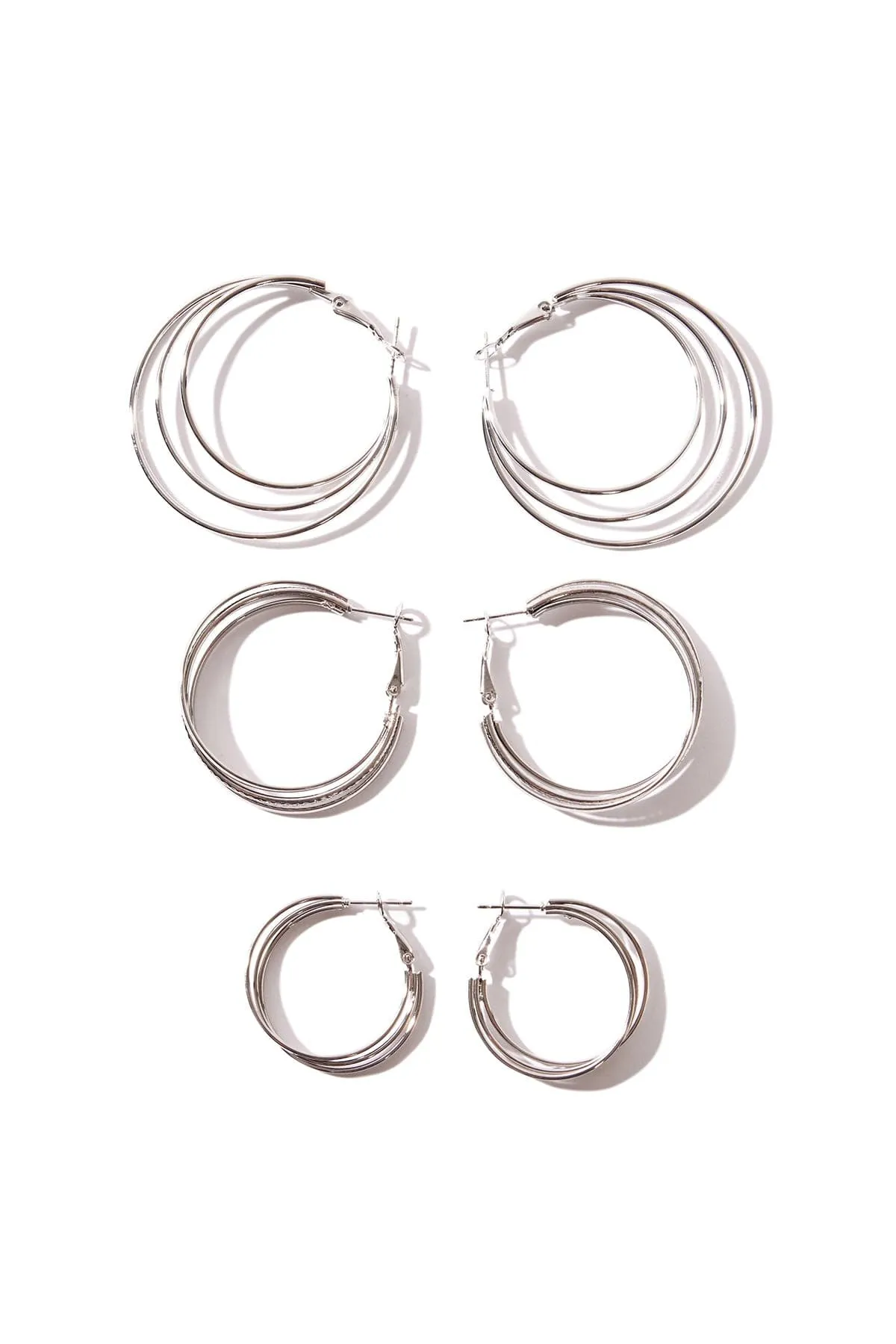 Etched Hoop Earring Set sold by YMI