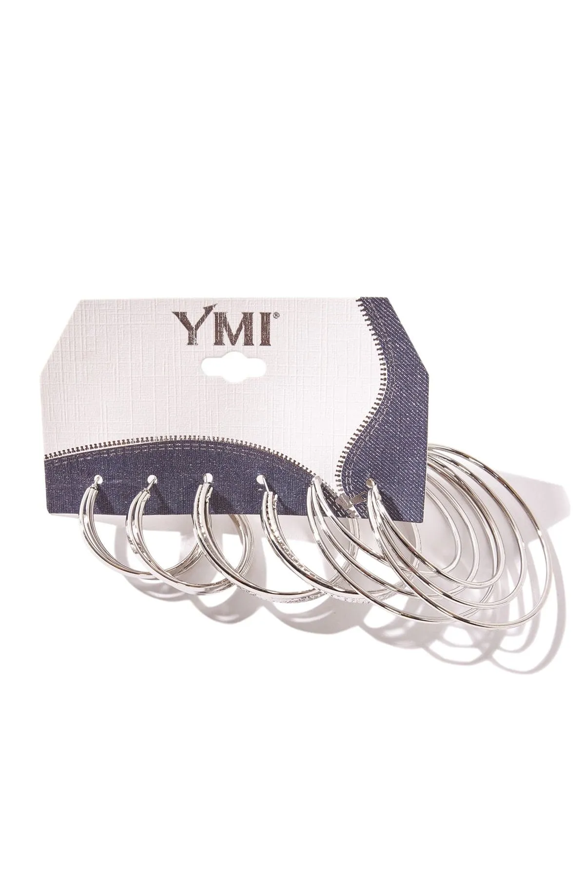 Etched Hoop Earring Set sold by YMI product image thumbnail 2