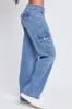 Women's Straight Leg Cargo Skater Jeans sold by YMI