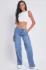 Women's Straight Leg Cargo Skater Jeans sold by YMI