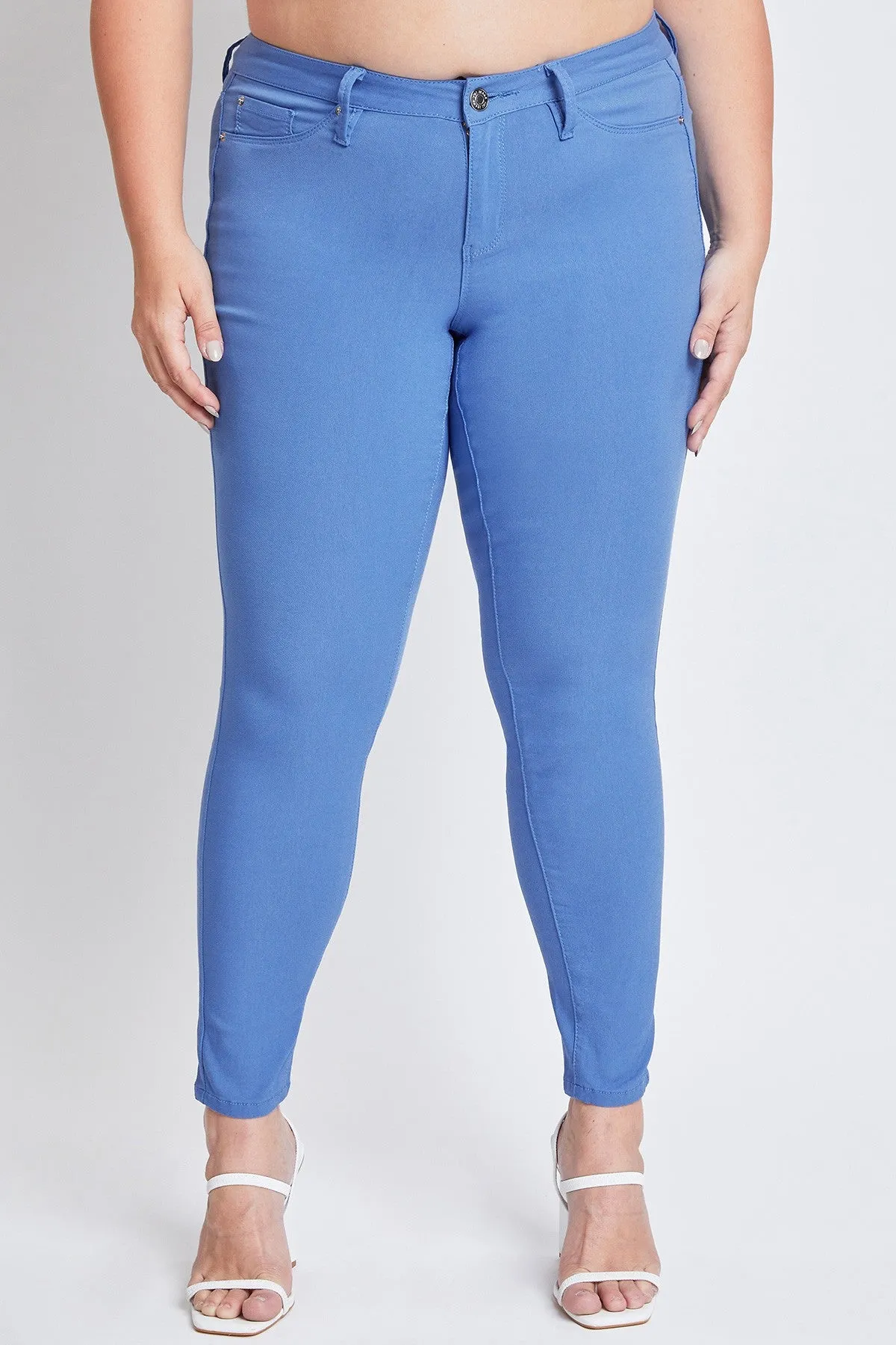 Women's Plus Hyperstretch Forever Color Pants, Blue Bay sold by YMI product image thumbnail 2