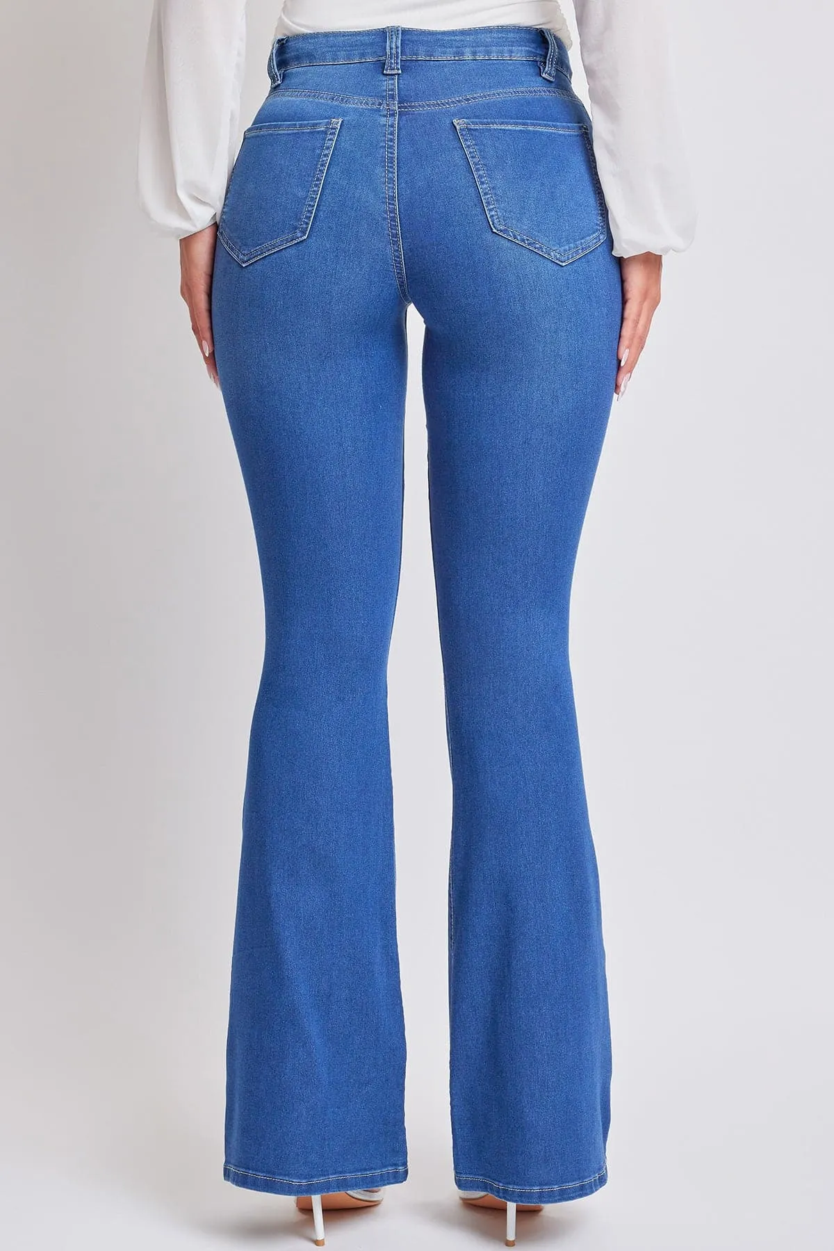 Women's Essential Hyperdenim Flare Jeans sold by YMI product image thumbnail 4