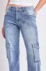 Women's High Rise Skater Cargo Jeans sold by YMI