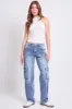 Women's High Rise Skater Cargo Jeans sold by YMI