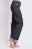 Women's Britney Low Rise Wide Leg Cuff Jeans sold by YMI