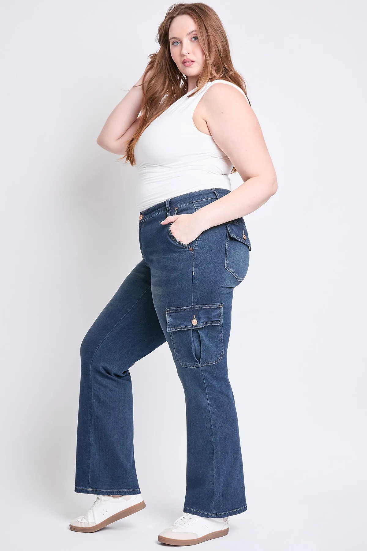 Women's Plus Low Rise Straight Skater Jeans sold by YMI