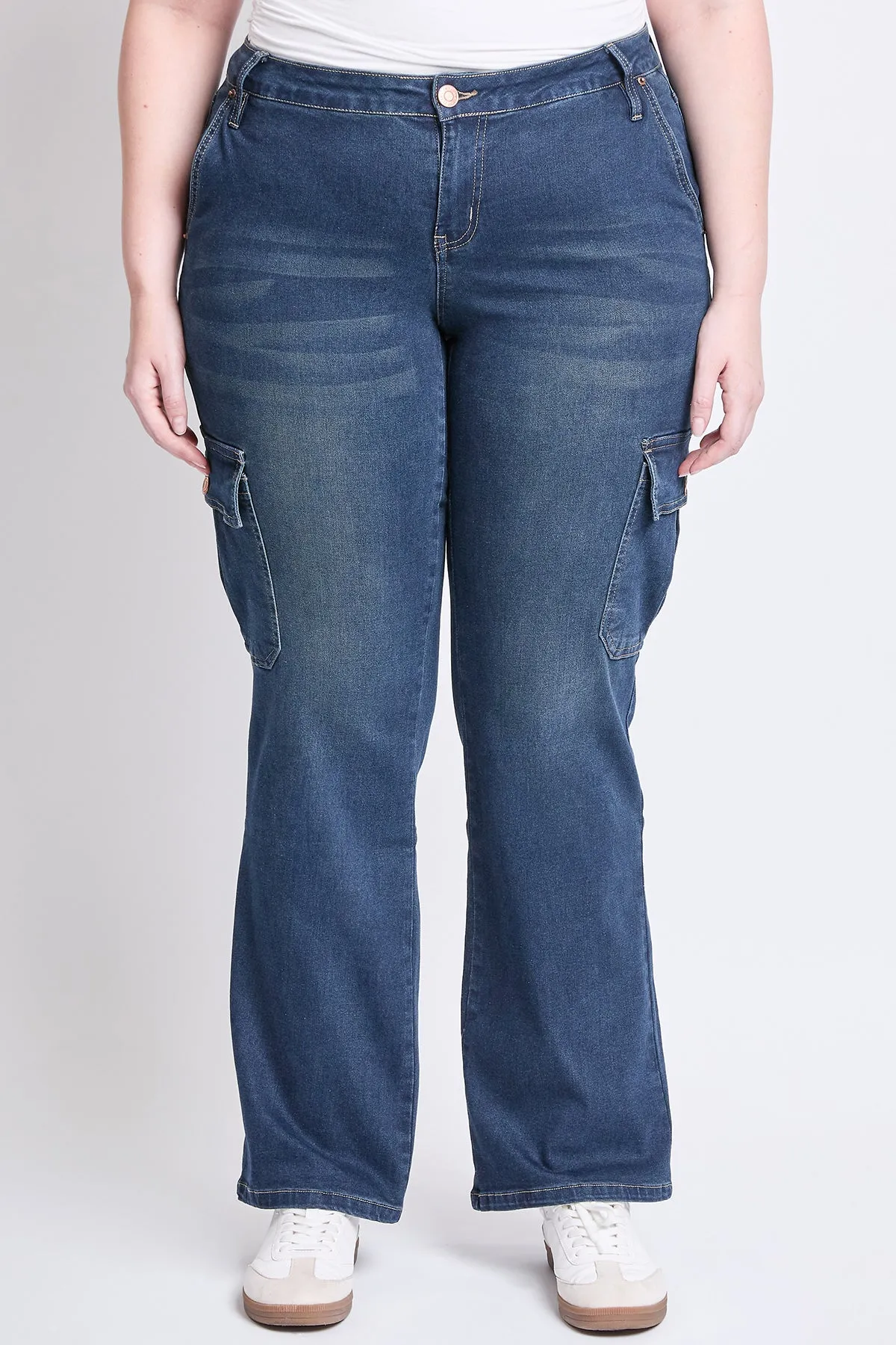 Women's Plus Low Rise Straight Skater Jeans sold by YMI product image thumbnail 2