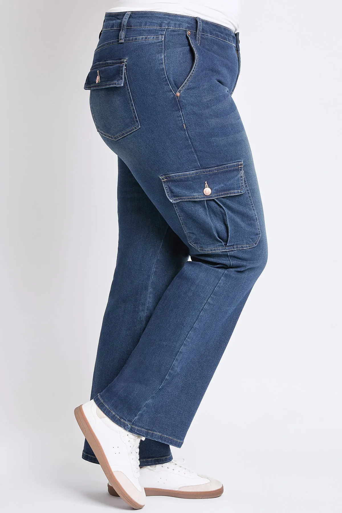 Women's Plus Low Rise Straight Skater Jeans sold by YMI product image thumbnail 3