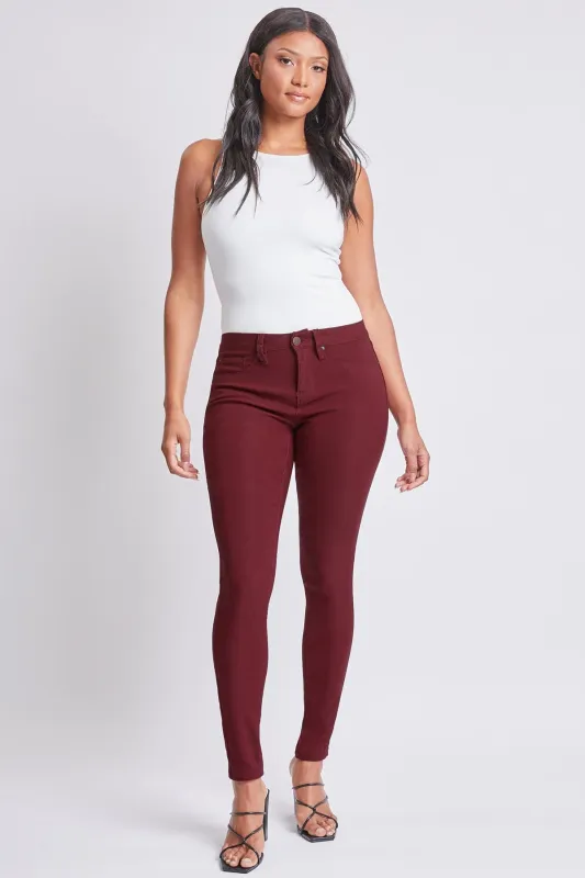 Women's Hyperstretch Skinny Pants, Dark Wine sold by YMI