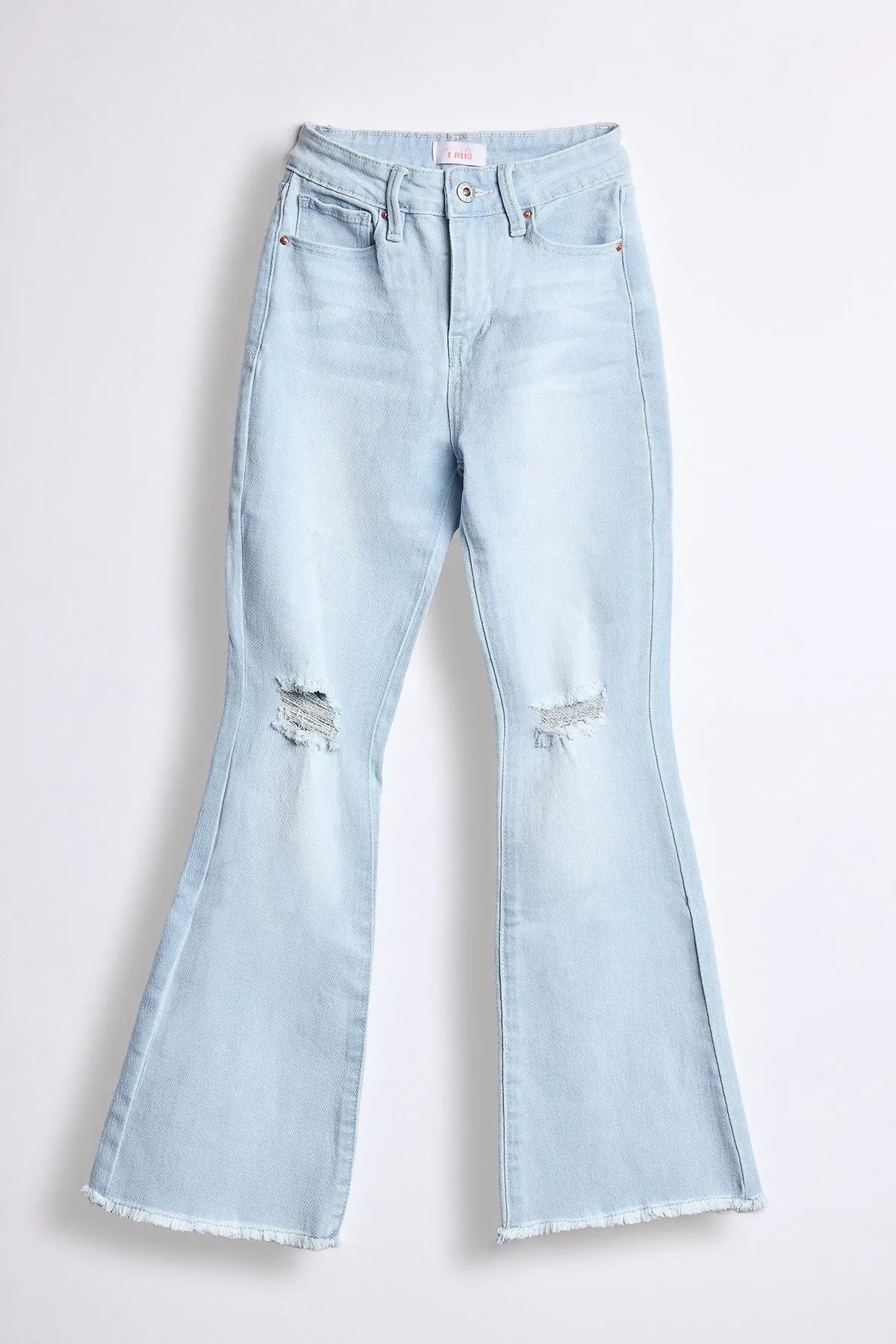 Girls Fray Hem Flare sold by YMI