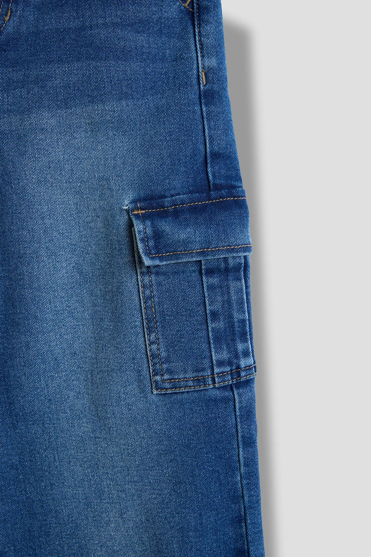 Girls Wide Leg Skater Cargo Jeans sold by YMI product image thumbnail 2