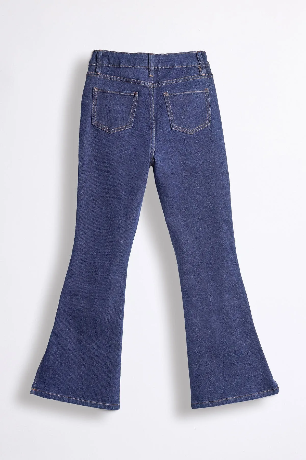 Girls Flare with Side Slit Jeans sold by YMI product image thumbnail 4