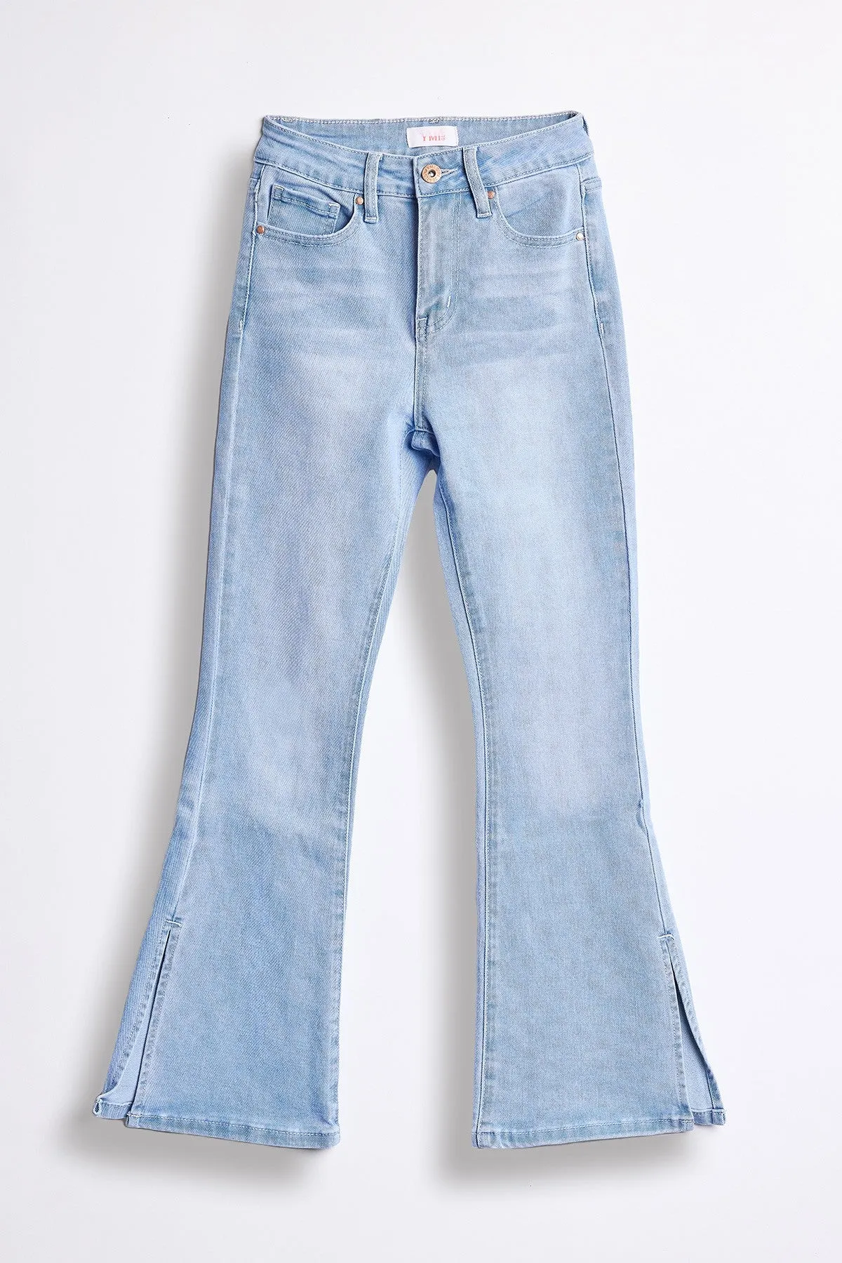 Girls Flare with Side Slit Jeans sold by YMI