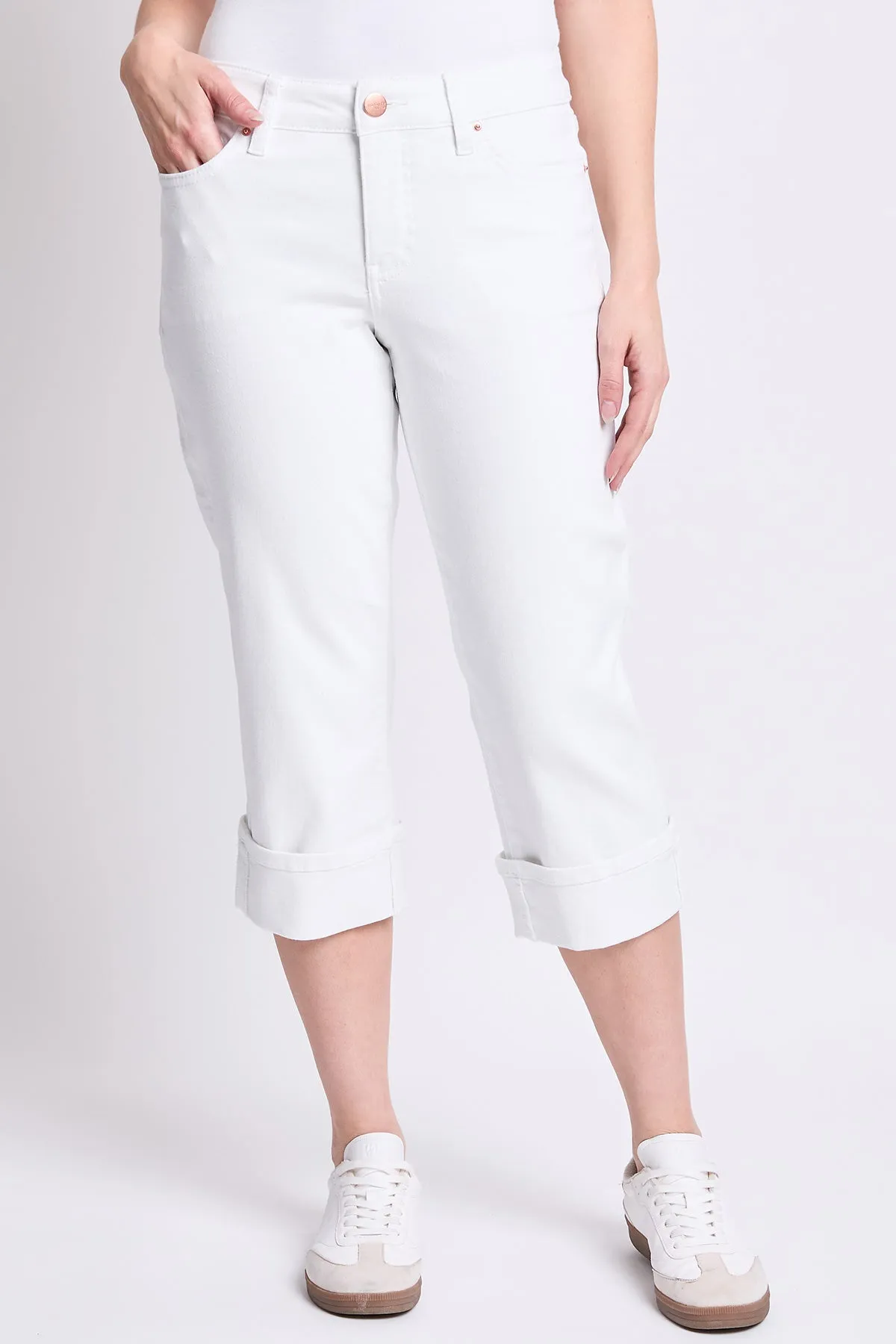 Women's Premium Stretch Essential Cuff Capri sold by YMI product image thumbnail 2