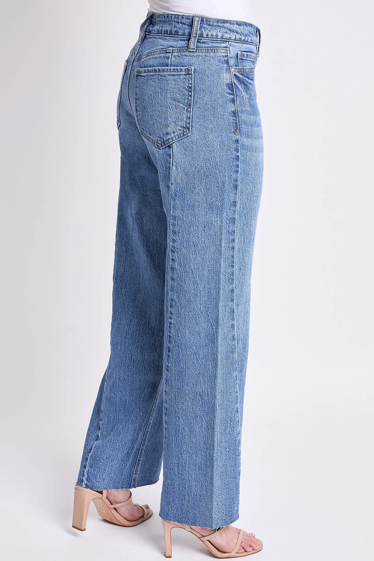 Women's High Rise Wide Leg Jeans with Angled Seam sold by YMI product image thumbnail 2