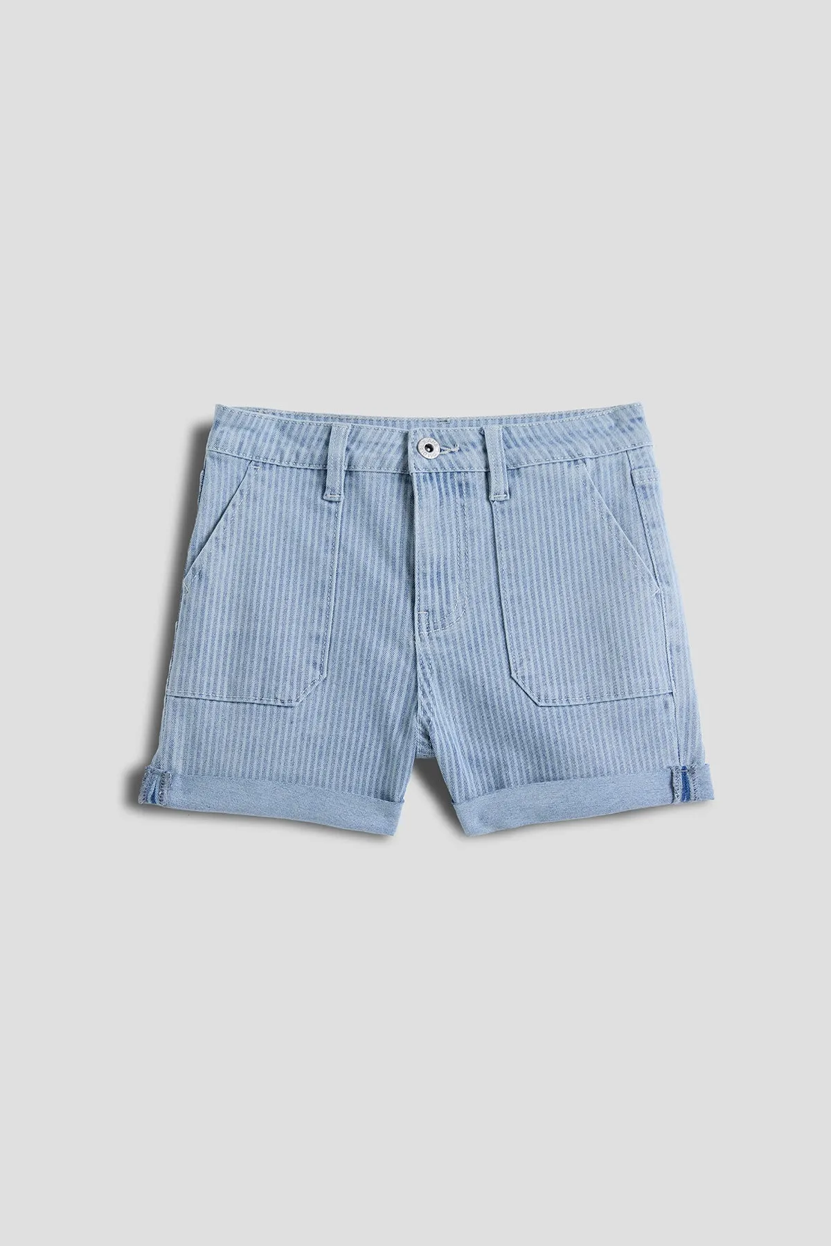 Girls Lany Porkchop Pocket Denim Short sold by YMI