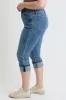 Women's Plus High Rise Premium Stretch Cuff Essential Capri sold by YMI