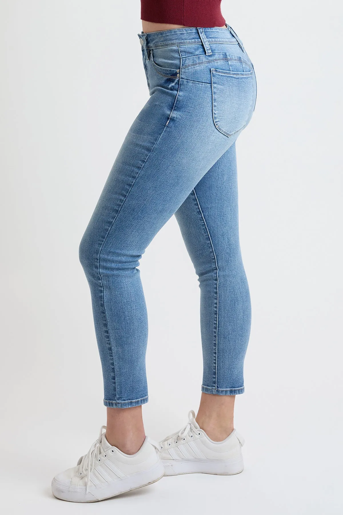 Women's High Rise Curve Confidence Skinny Jeans sold by YMI product image thumbnail 3