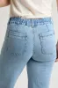 Women's High Rise Wide Leg Jeans with Elastic Back sold by YMI