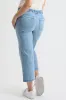 Women's High Rise Wide Leg Jeans with Elastic Back sold by YMI