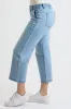 Women's High Rise Wide Leg Jeans with Elastic Back sold by YMI