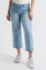 Women's High Rise Wide Leg Jeans with Elastic Back sold by YMI