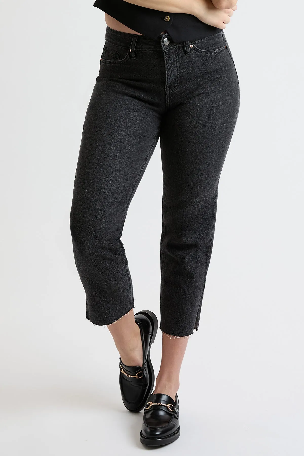 Women's High Rise Straight Jeans with Tummy Control sold by YMI product image thumbnail 2