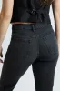 Women's High Rise Straight Leg Jeans with Tummy Control sold by YMI